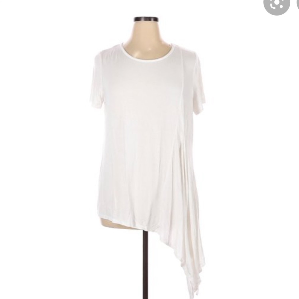 SET OF 2!!! Size  22 24 LANE BRYANT ASYMMETRICAL WHITE TOPS LANE BRYANT …